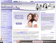 Tablet Screenshot of birthcontrolbuzz.com